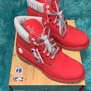 Timberland 6" NBA Houston Rockets Sz 8